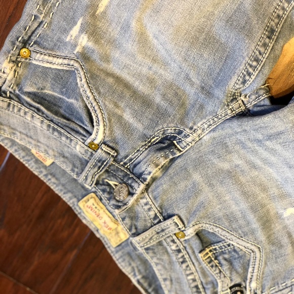 MEK Jeans Size 28 Light House Boyfriend Boot Cut - Picture 4 of 8